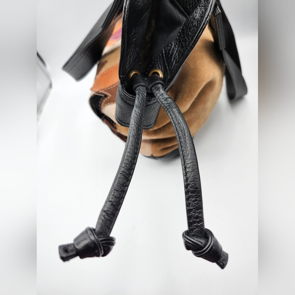 Pursuits Ltd. Multicolor Patchwork Tote/Sinch Lea… - image 6